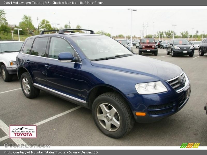 Shadow Blue Metallic / Pure Beige 2004 Volkswagen Touareg V6