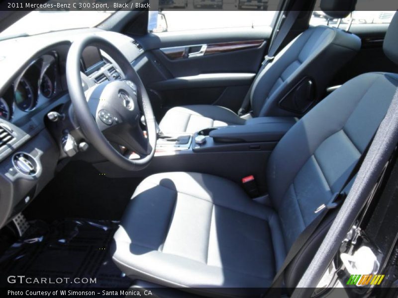 Black / Black 2011 Mercedes-Benz C 300 Sport