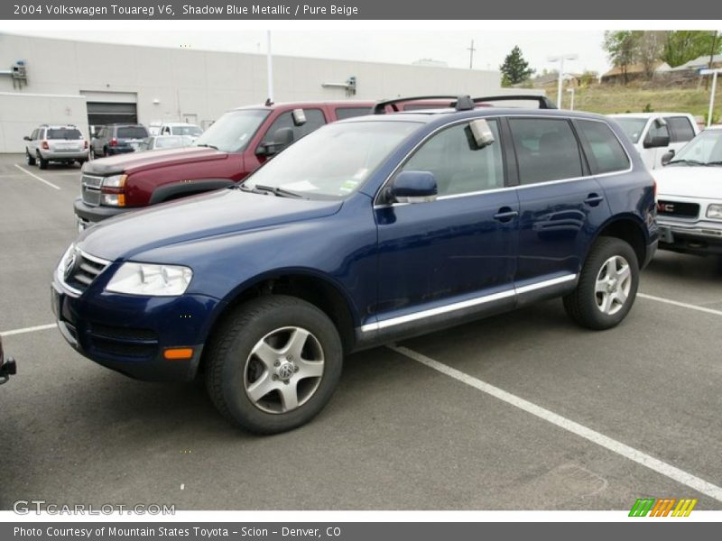 Shadow Blue Metallic / Pure Beige 2004 Volkswagen Touareg V6
