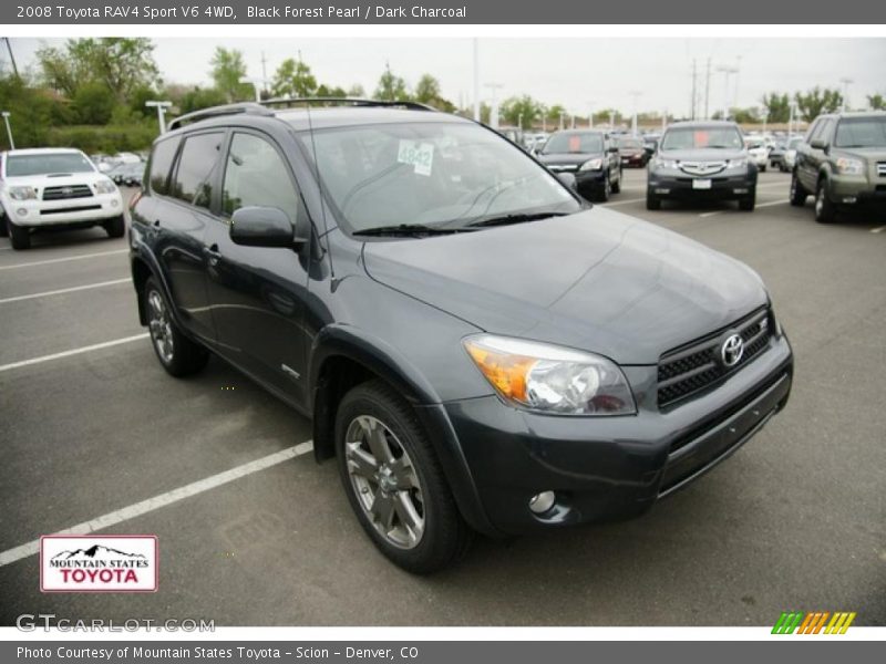 Black Forest Pearl / Dark Charcoal 2008 Toyota RAV4 Sport V6 4WD