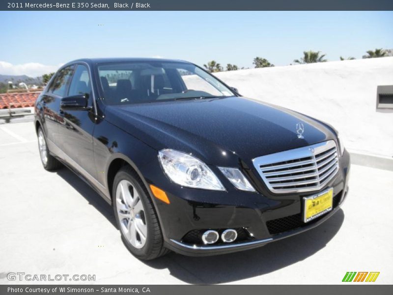 Black / Black 2011 Mercedes-Benz E 350 Sedan