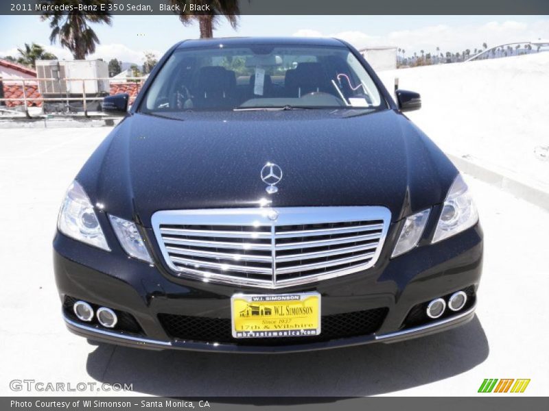 Black / Black 2011 Mercedes-Benz E 350 Sedan