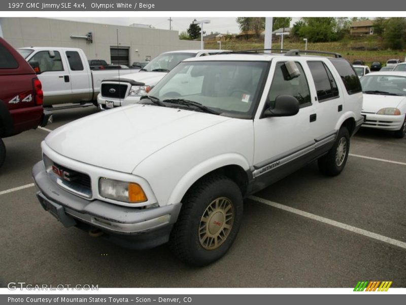 Olympic White / Beige 1997 GMC Jimmy SLE 4x4