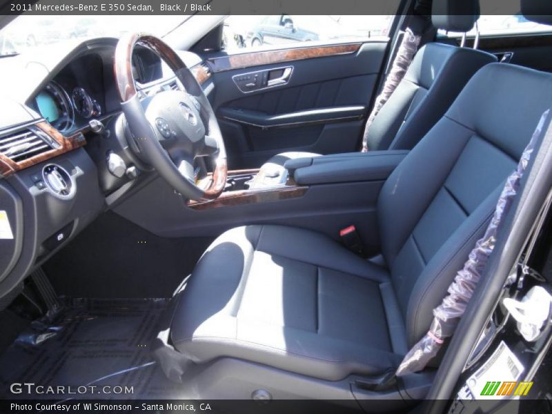 Black / Black 2011 Mercedes-Benz E 350 Sedan