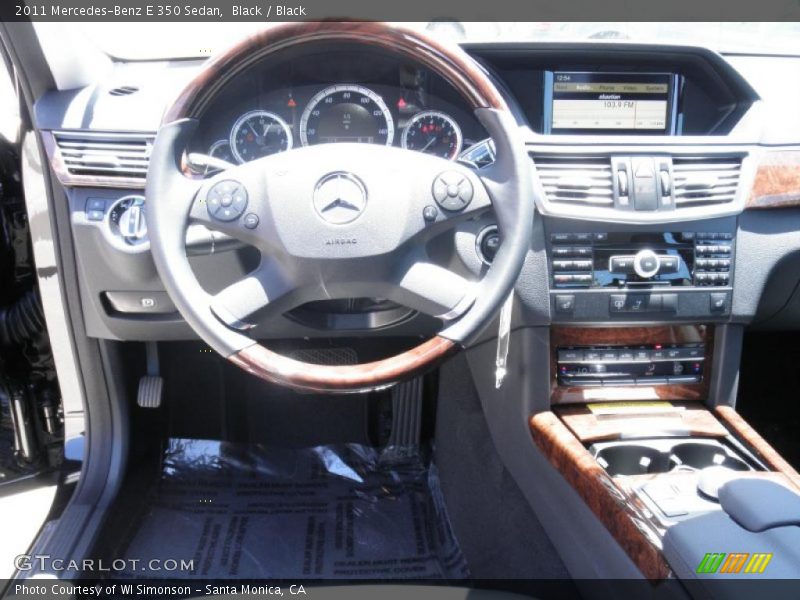 Black / Black 2011 Mercedes-Benz E 350 Sedan