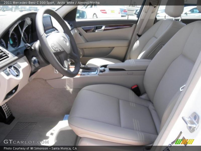 Arctic White / Almond/Mocha 2011 Mercedes-Benz C 300 Sport