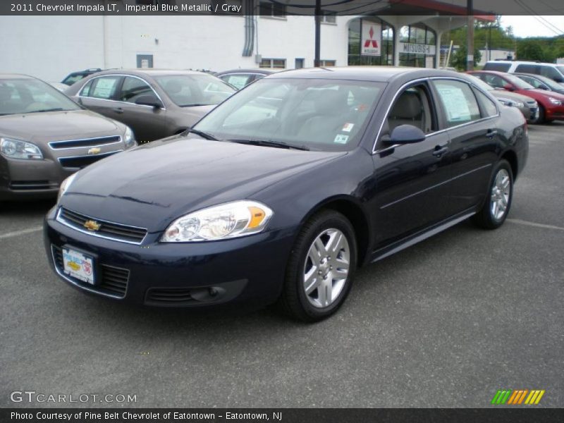 Imperial Blue Metallic / Gray 2011 Chevrolet Impala LT