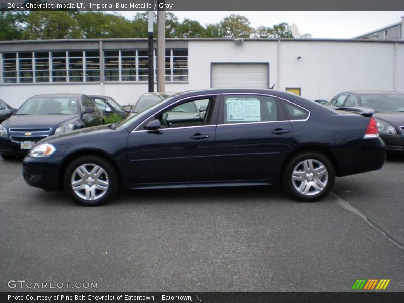 Imperial Blue Metallic / Gray 2011 Chevrolet Impala LT