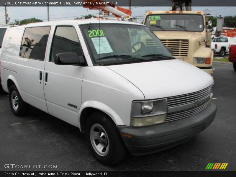 Ivory White / Medium Blue 2001 Chevrolet Astro Commercial Van