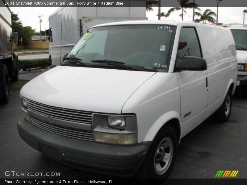 Ivory White / Medium Blue 2001 Chevrolet Astro Commercial Van