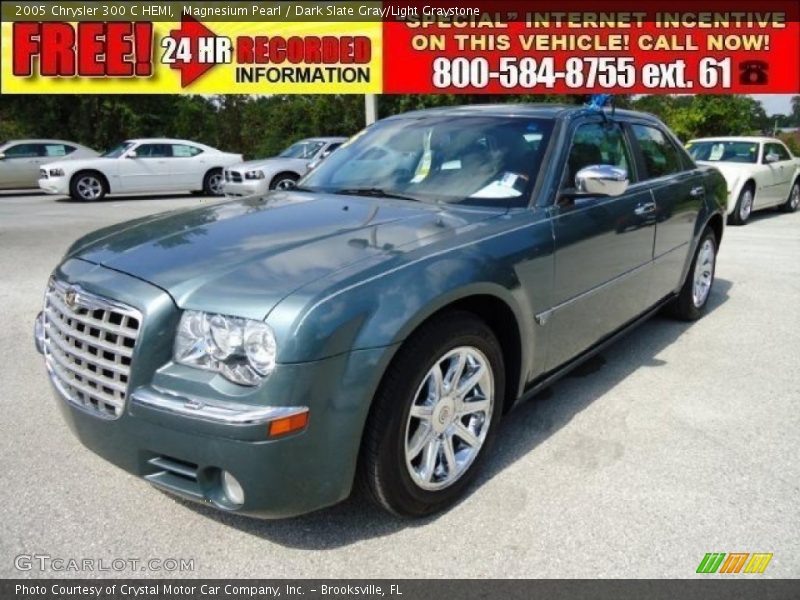 Magnesium Pearl / Dark Slate Gray/Light Graystone 2005 Chrysler 300 C HEMI