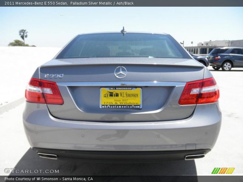 Palladium Silver Metallic / Ash/Black 2011 Mercedes-Benz E 550 Sedan