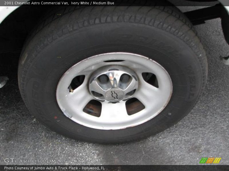Ivory White / Medium Blue 2001 Chevrolet Astro Commercial Van
