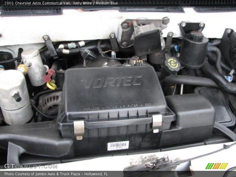 Ivory White / Medium Blue 2001 Chevrolet Astro Commercial Van