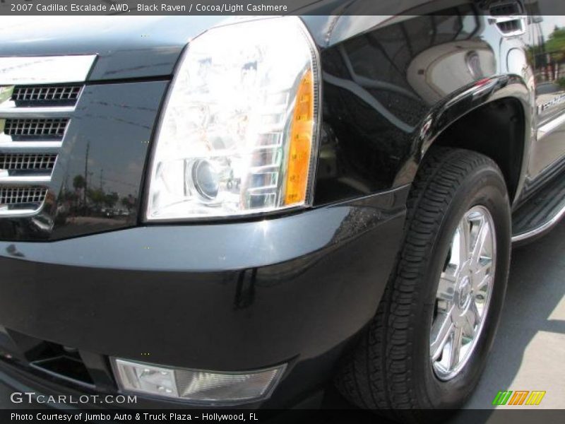Black Raven / Cocoa/Light Cashmere 2007 Cadillac Escalade AWD