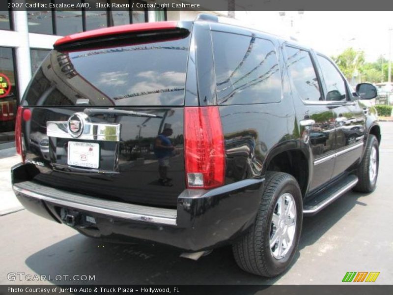 Black Raven / Cocoa/Light Cashmere 2007 Cadillac Escalade AWD