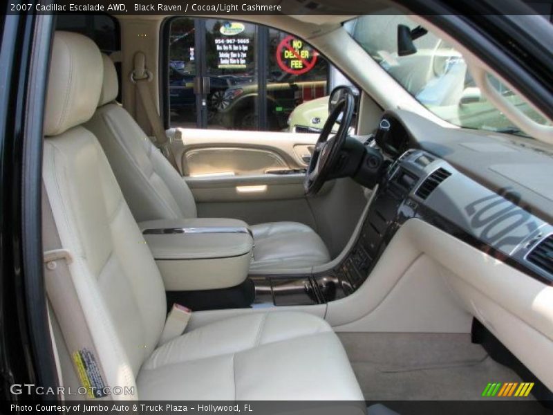 Black Raven / Cocoa/Light Cashmere 2007 Cadillac Escalade AWD