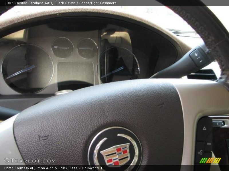 Black Raven / Cocoa/Light Cashmere 2007 Cadillac Escalade AWD