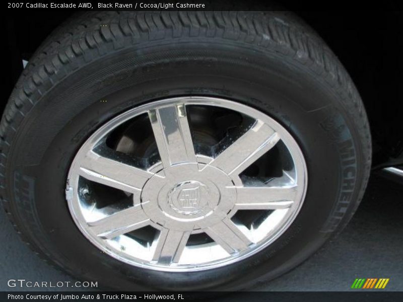 Black Raven / Cocoa/Light Cashmere 2007 Cadillac Escalade AWD
