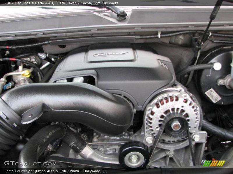 Black Raven / Cocoa/Light Cashmere 2007 Cadillac Escalade AWD