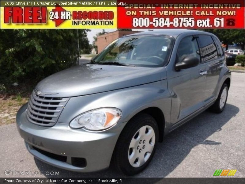Steel Silver Metallic / Pastel Slate Gray 2009 Chrysler PT Cruiser LX