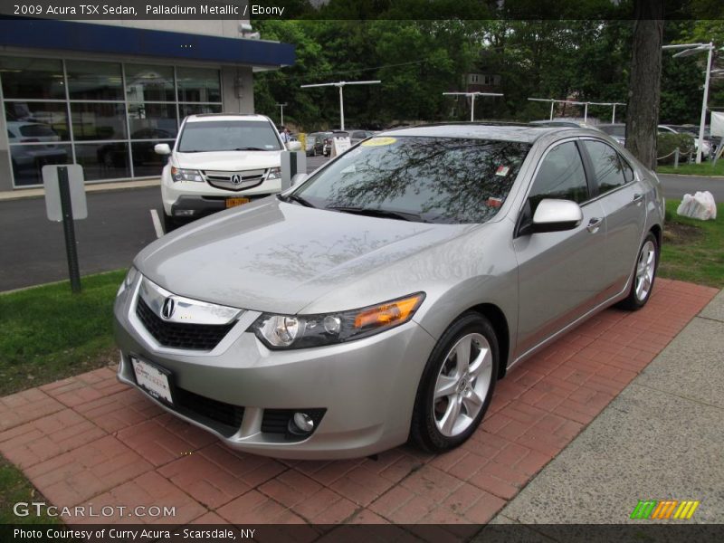 Palladium Metallic / Ebony 2009 Acura TSX Sedan
