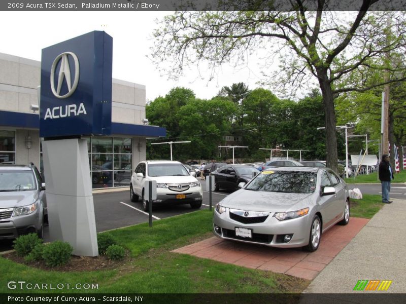 Palladium Metallic / Ebony 2009 Acura TSX Sedan