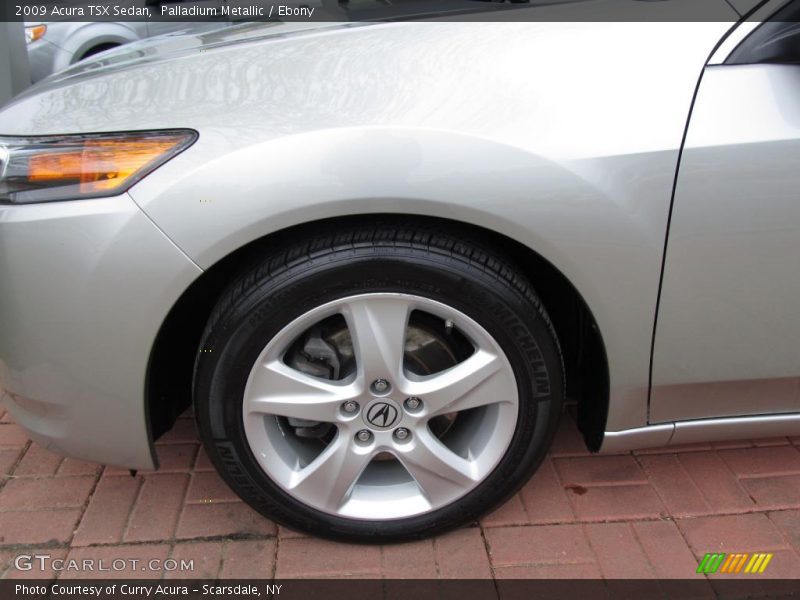 Palladium Metallic / Ebony 2009 Acura TSX Sedan