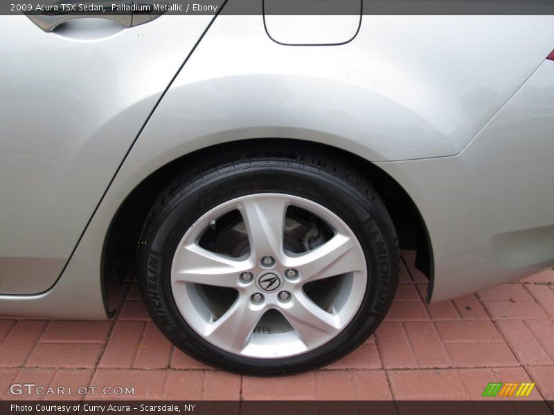 Palladium Metallic / Ebony 2009 Acura TSX Sedan