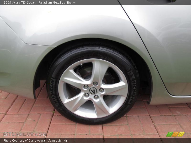 Palladium Metallic / Ebony 2009 Acura TSX Sedan