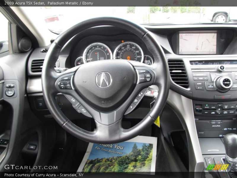 Palladium Metallic / Ebony 2009 Acura TSX Sedan