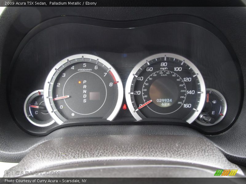 Palladium Metallic / Ebony 2009 Acura TSX Sedan
