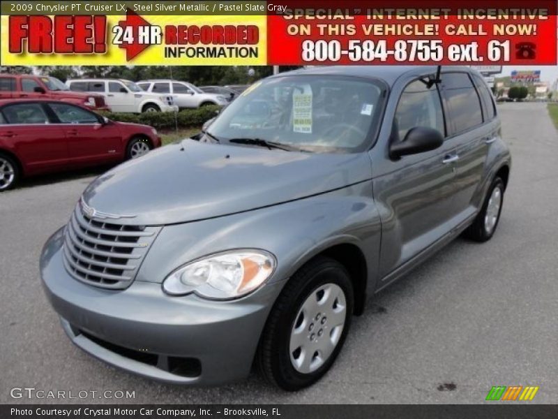 Steel Silver Metallic / Pastel Slate Gray 2009 Chrysler PT Cruiser LX