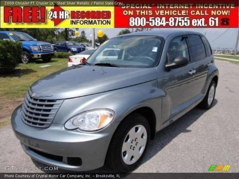 Steel Silver Metallic / Pastel Slate Gray 2009 Chrysler PT Cruiser LX