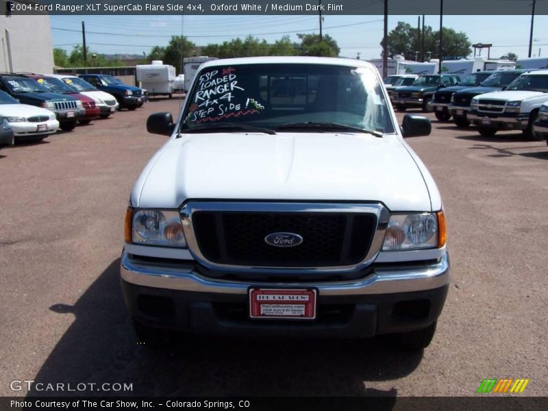 Oxford White / Medium Dark Flint 2004 Ford Ranger XLT SuperCab Flare Side 4x4