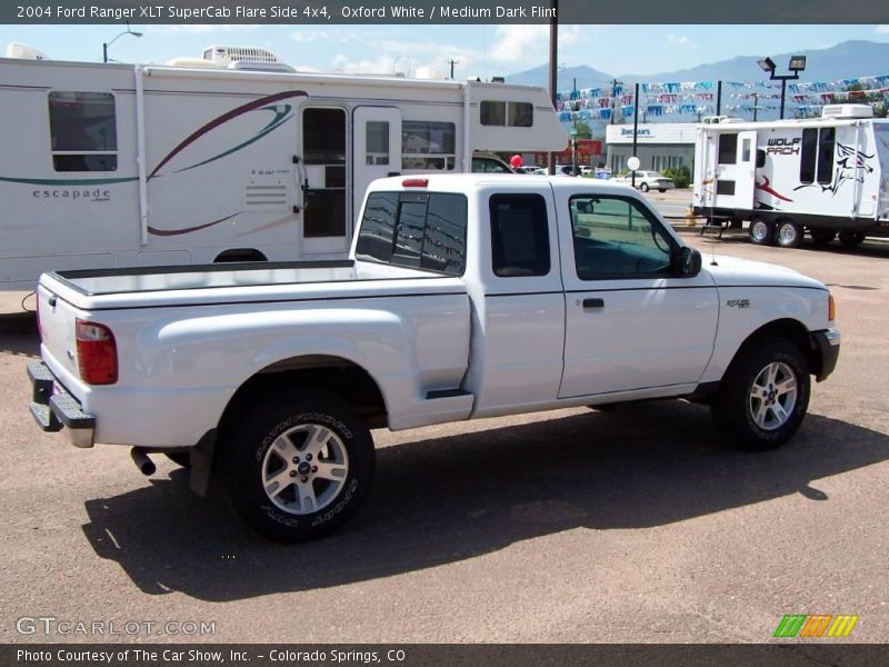 Oxford White / Medium Dark Flint 2004 Ford Ranger XLT SuperCab Flare Side 4x4