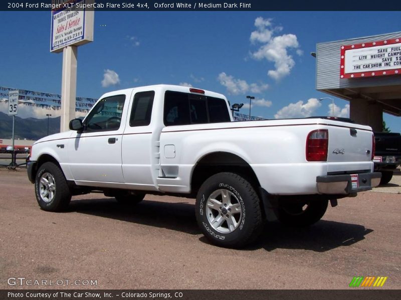 Oxford White / Medium Dark Flint 2004 Ford Ranger XLT SuperCab Flare Side 4x4