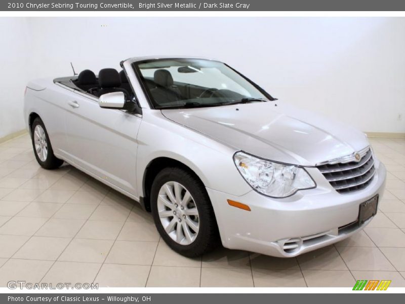 Bright Silver Metallic / Dark Slate Gray 2010 Chrysler Sebring Touring Convertible