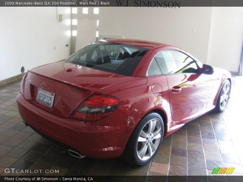 Mars Red / Black 2009 Mercedes-Benz SLK 300 Roadster