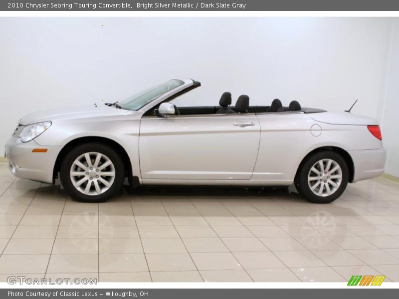 Bright Silver Metallic / Dark Slate Gray 2010 Chrysler Sebring Touring Convertible