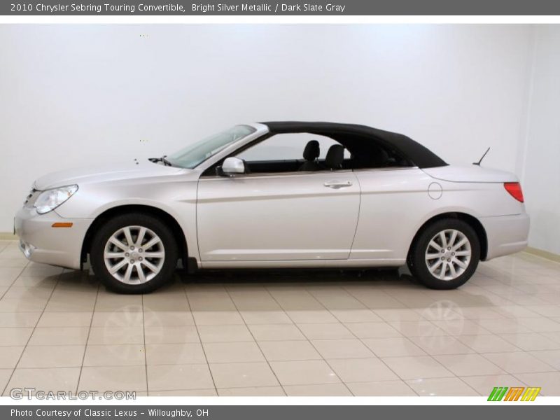 Bright Silver Metallic / Dark Slate Gray 2010 Chrysler Sebring Touring Convertible