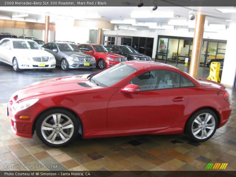 Mars Red / Black 2009 Mercedes-Benz SLK 300 Roadster