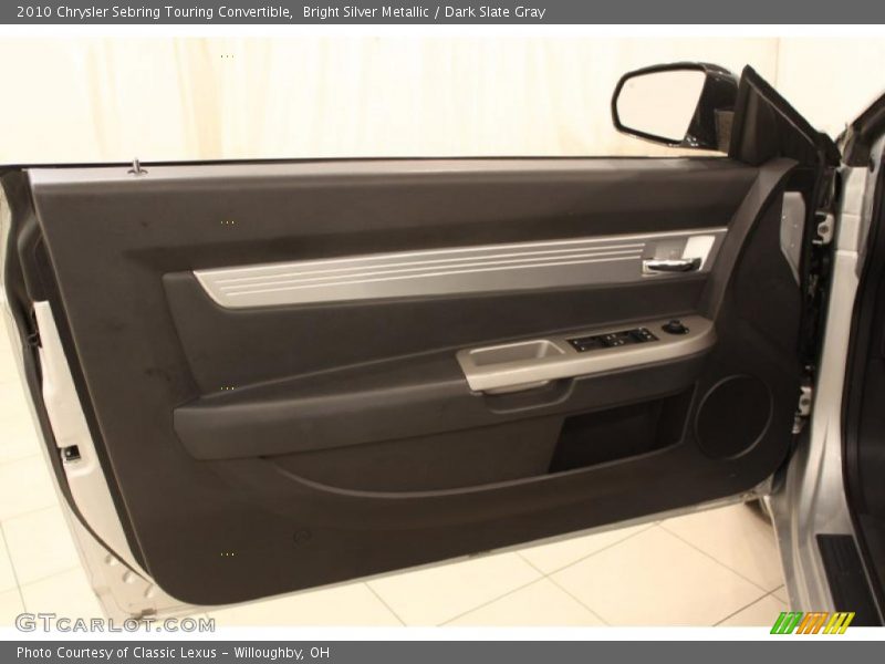 Bright Silver Metallic / Dark Slate Gray 2010 Chrysler Sebring Touring Convertible