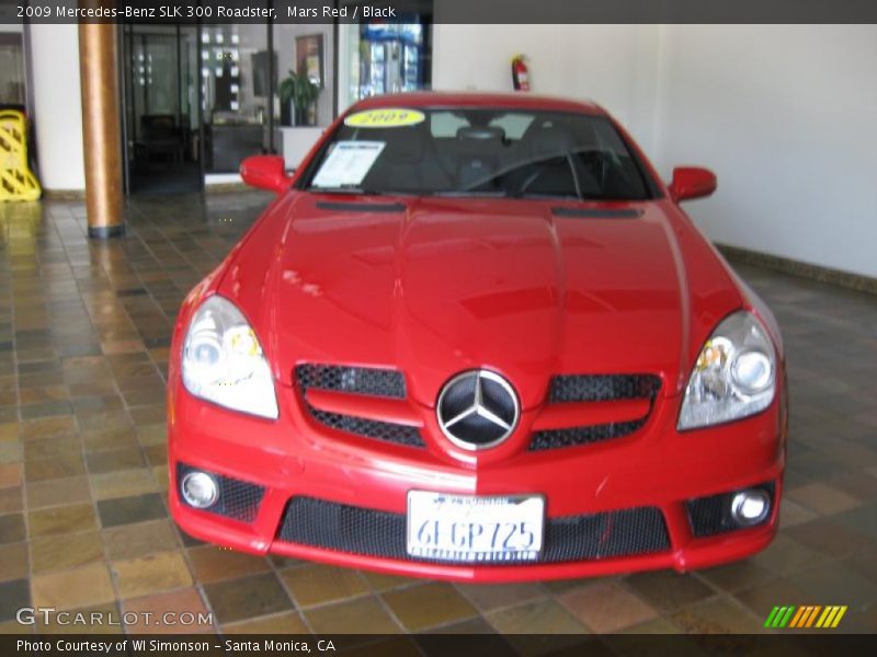 Mars Red / Black 2009 Mercedes-Benz SLK 300 Roadster