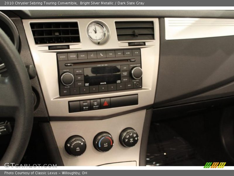 Bright Silver Metallic / Dark Slate Gray 2010 Chrysler Sebring Touring Convertible