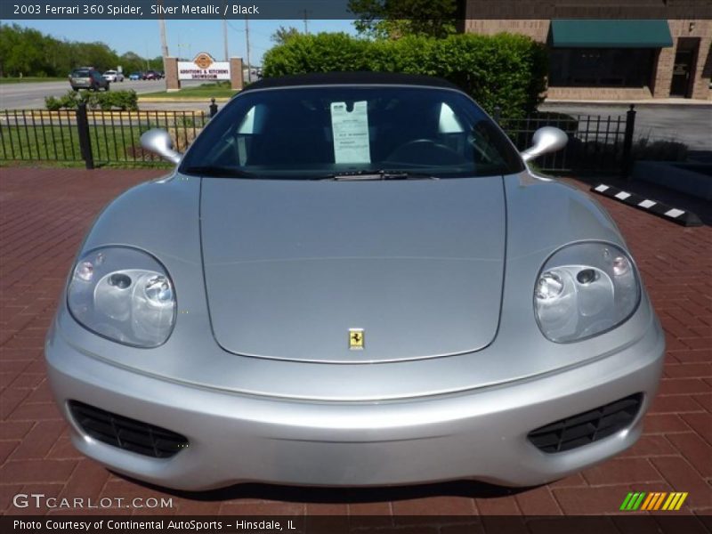 Silver Metallic / Black 2003 Ferrari 360 Spider