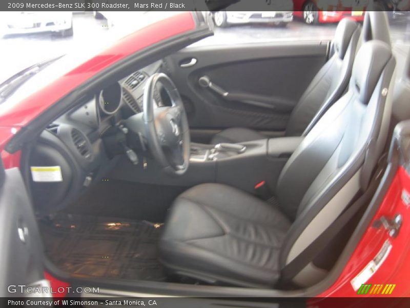 Mars Red / Black 2009 Mercedes-Benz SLK 300 Roadster