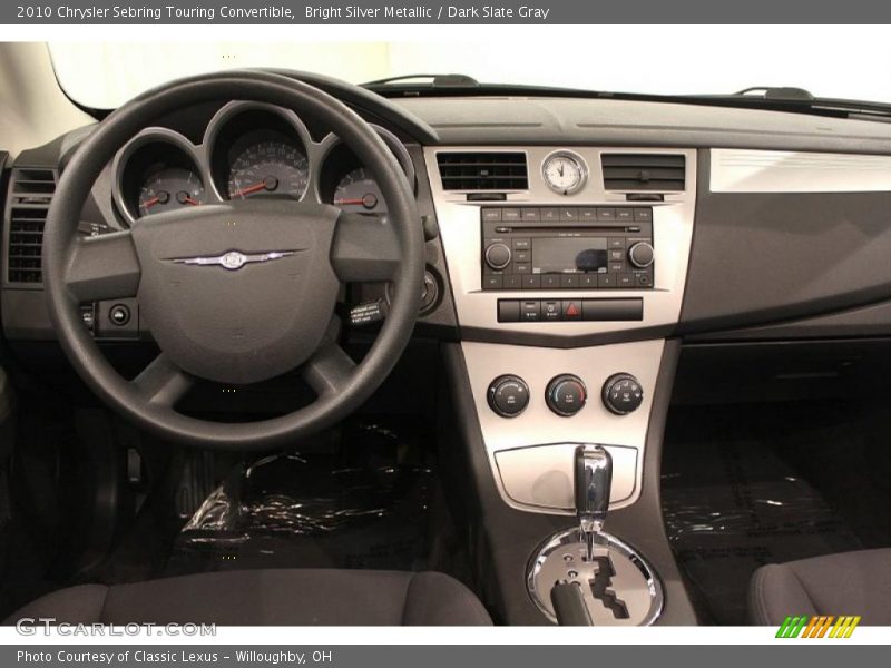 Bright Silver Metallic / Dark Slate Gray 2010 Chrysler Sebring Touring Convertible