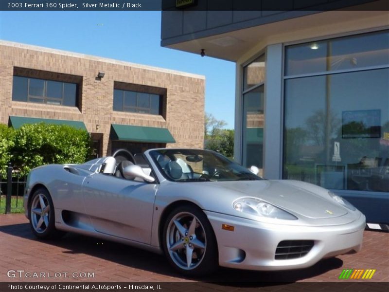Silver Metallic / Black 2003 Ferrari 360 Spider