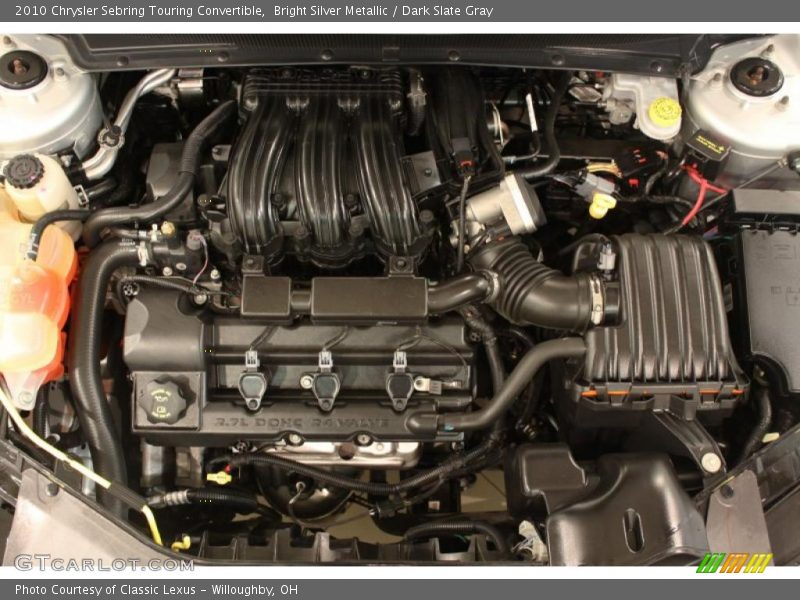 Bright Silver Metallic / Dark Slate Gray 2010 Chrysler Sebring Touring Convertible